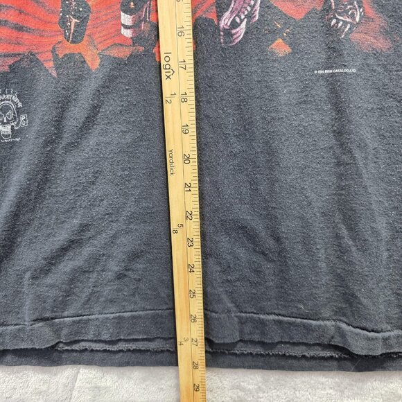Vintage KISS Destroyer Shirt Mens XL Black 20 Years Tour Band Rock Tee 90s - Picture 11 of 12